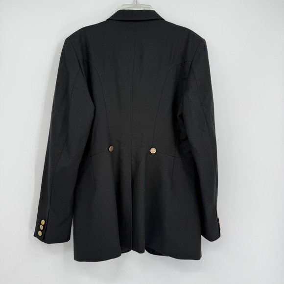 Beaufort Wool Riding Coat Women’s Size 16 L Gold Buttons Back Vent Lined - Picture 5 of 10